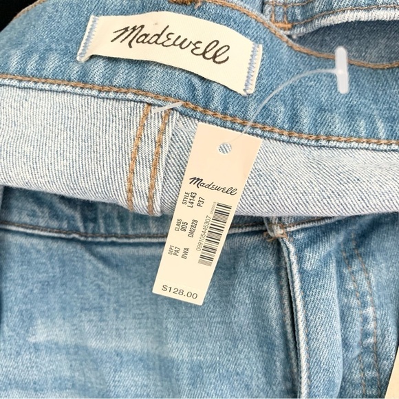 Madewell Petite Wide-Leg Crop Jeans in Delancey Wash size 37P NWT - Picture 6 of 9